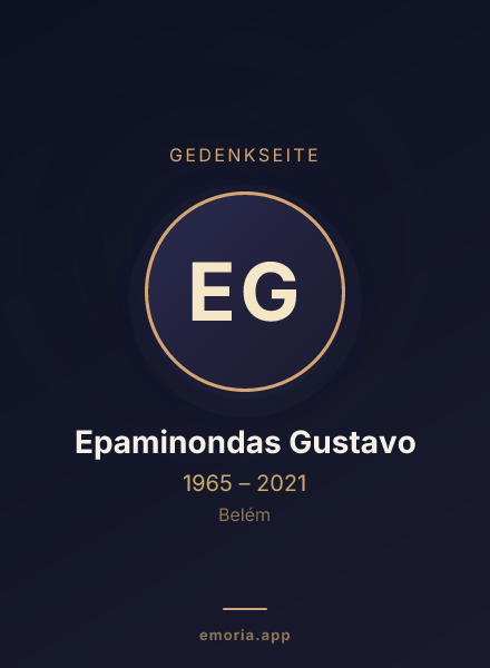 Gedenkportrait von Epaminondas Gustavo