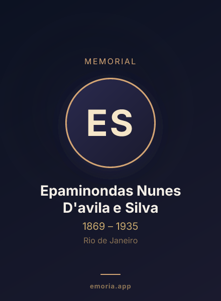 Memorial portrait of Epaminondas Nunes D'avila e Silva