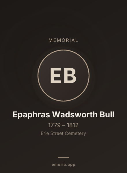 Memorial portrait of Epaphras Wadsworth Bull