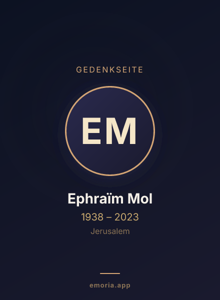 Gedenkportrait von Ephraïm Mol