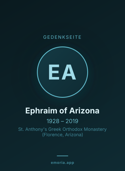 Gedenkportrait von Ephraim of Arizona