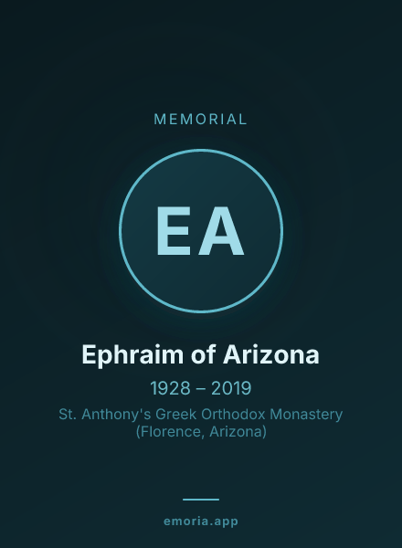 Memorial portrait of Ephraim of Arizona