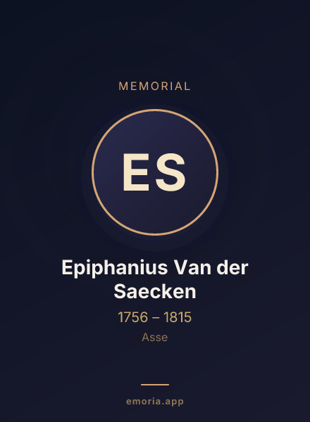 Memorial portrait of Epiphanius Van der Saecken