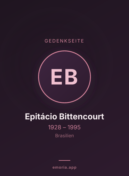 Gedenkportrait von Epitácio Bittencourt