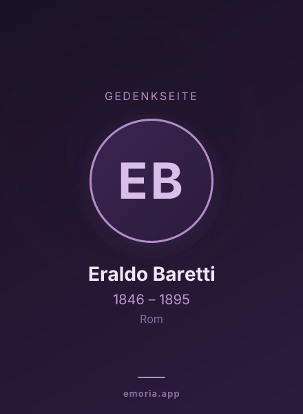 Gedenkportrait von Eraldo Baretti