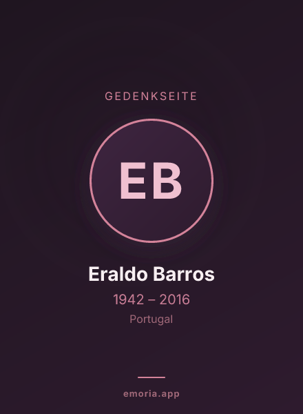 Gedenkportrait von Eraldo Barros