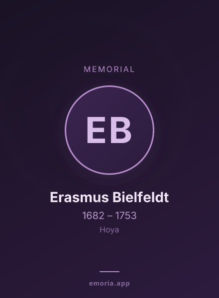 Memorial portrait of Erasmus Bielfeldt