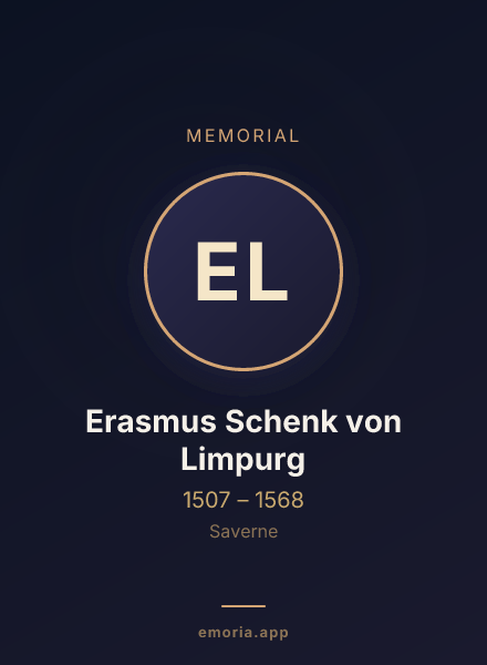 Memorial portrait of Erasmus Schenk von Limpurg