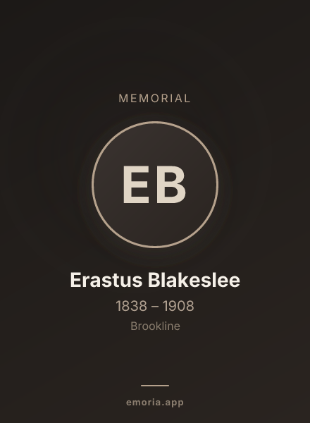 Memorial portrait of Erastus Blakeslee