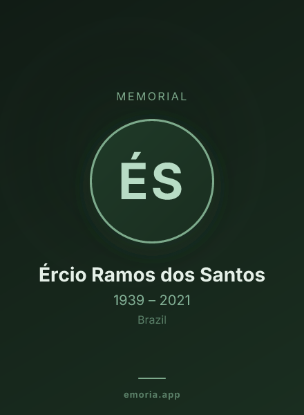 Memorial portrait of Ércio Ramos dos Santos