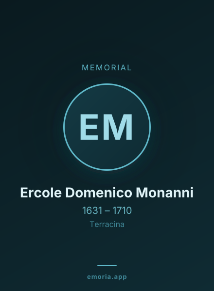 Memorial portrait of Ercole Domenico Monanni