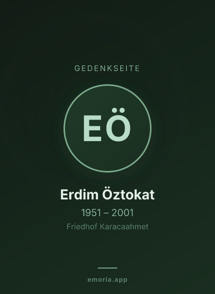 Gedenkportrait von Erdim Öztokat