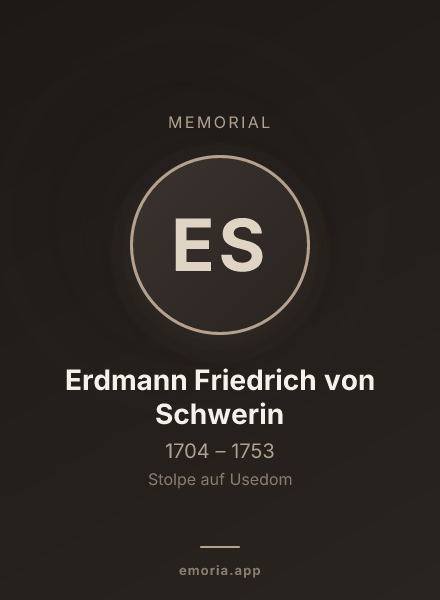 Memorial portrait of Erdmann Friedrich von Schwerin