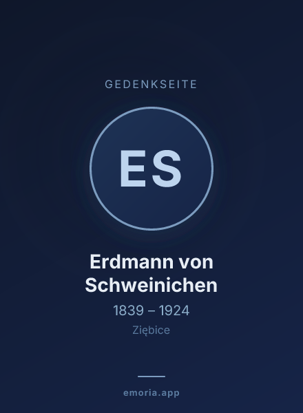 Gedenkportrait von Erdmann von Schweinichen