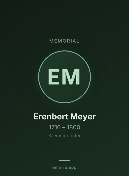 Memorial portrait of Erenbert Meyer