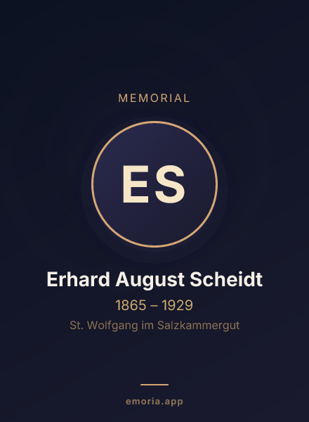 Memorial portrait of Erhard August Scheidt