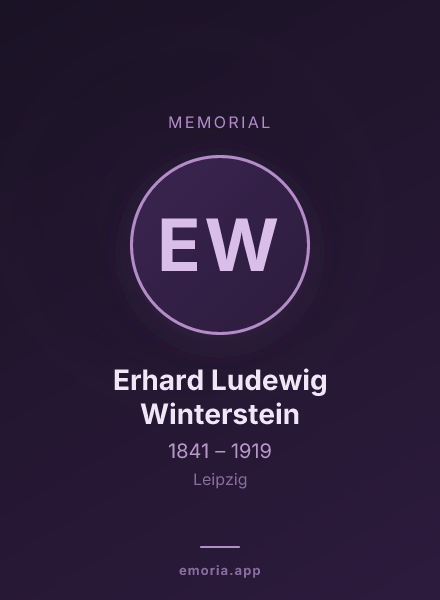 Memorial portrait of Erhard Ludewig Winterstein