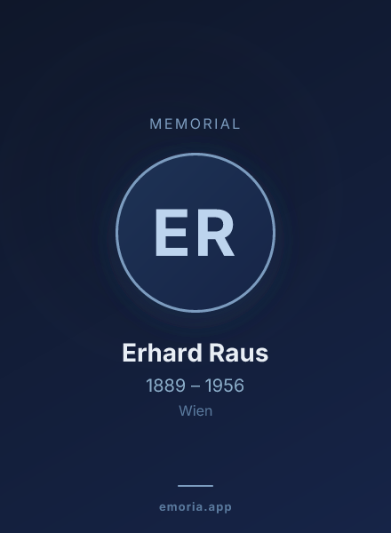 Memorial portrait of Erhard Raus