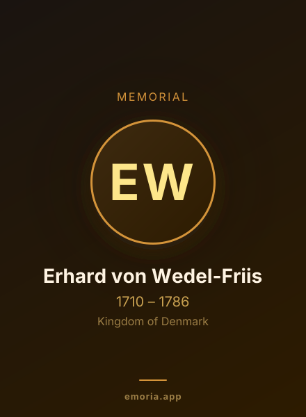 Memorial portrait of Erhard von Wedel-Friis