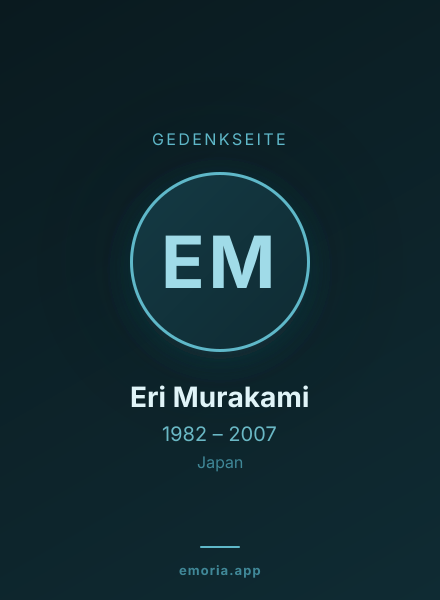 Gedenkportrait von Eri Murakami