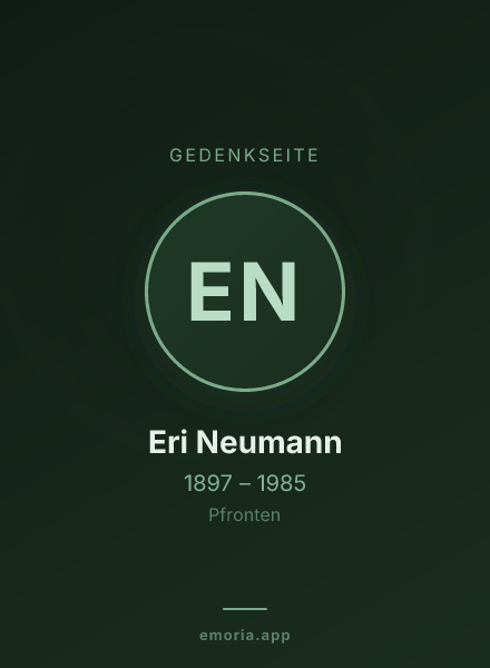 Gedenkportrait von Eri Neumann