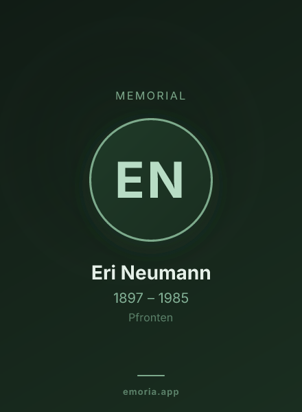 Memorial portrait of Eri Neumann
