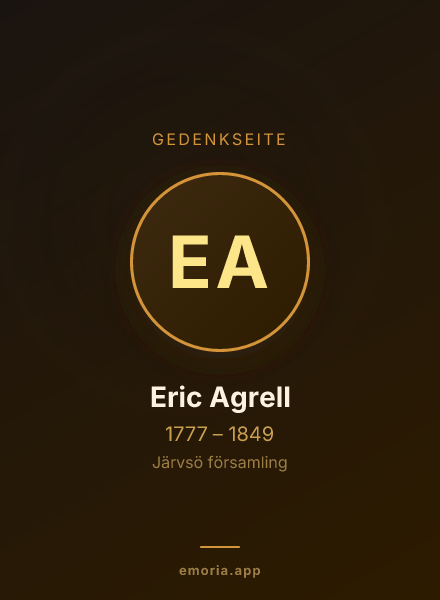 Gedenkportrait von Eric Agrell