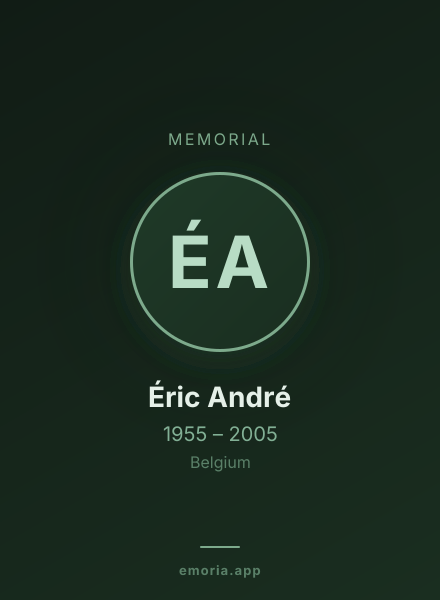 Memorial portrait of Éric André