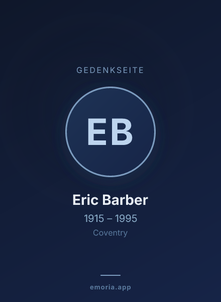 Gedenkportrait von Eric Barber
