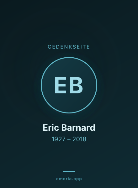 Gedenkportrait von Eric Barnard