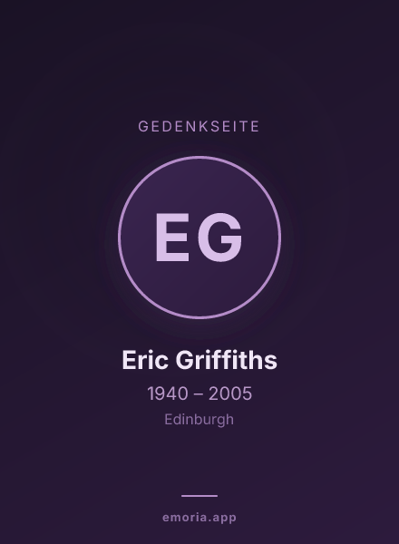 Gedenkportrait von Eric Griffiths