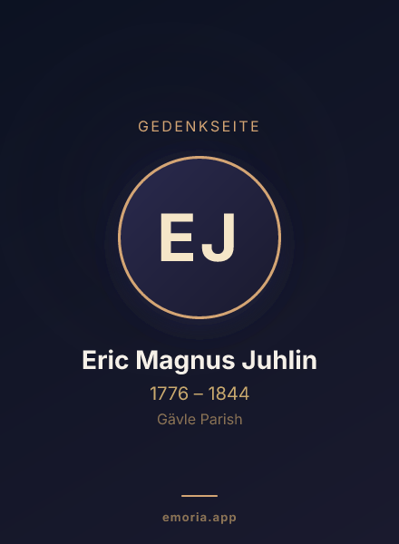 Gedenkportrait von Eric Magnus Juhlin