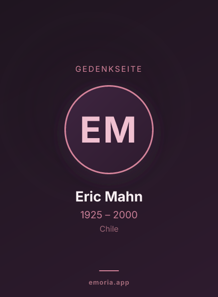 Gedenkportrait von Eric Mahn