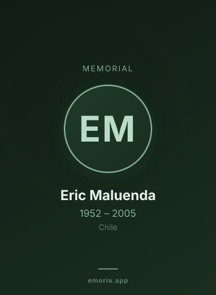 Memorial portrait of Eric Maluenda