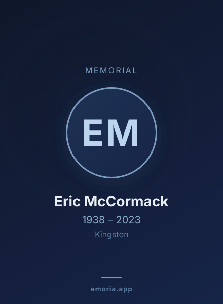 Memorial portrait of Eric McCormack
