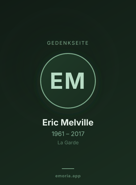 Gedenkportrait von Eric Melville