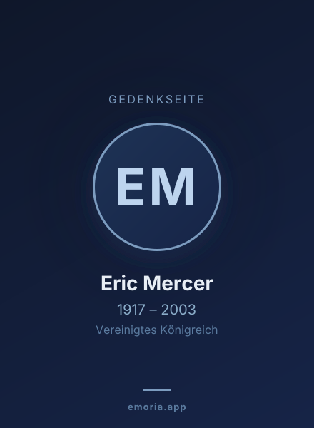Gedenkportrait von Eric Mercer
