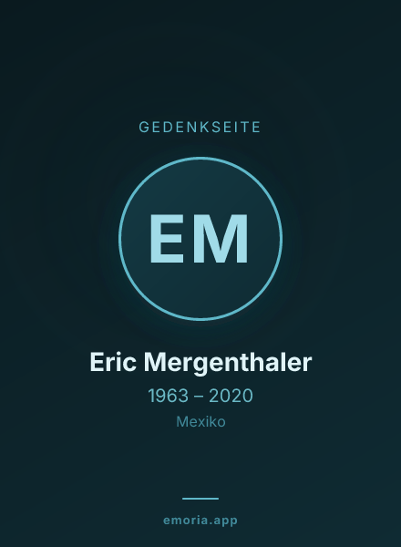 Gedenkportrait von Eric Mergenthaler