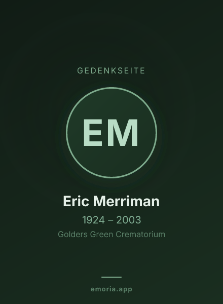 Gedenkportrait von Eric Merriman
