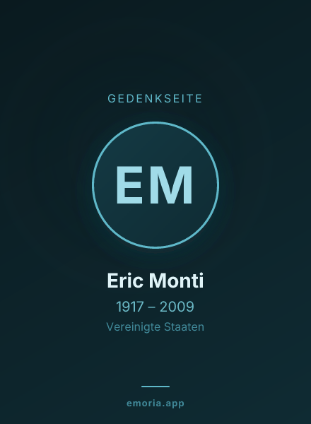 Gedenkportrait von Eric Monti