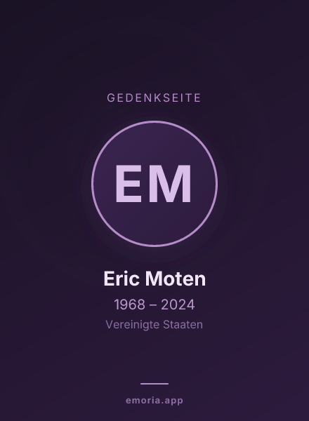 Gedenkportrait von Eric Moten