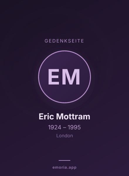 Gedenkportrait von Eric Mottram