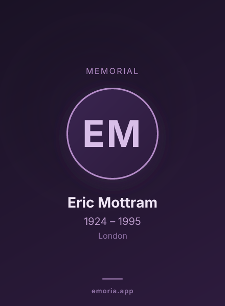 Memorial portrait of Eric Mottram