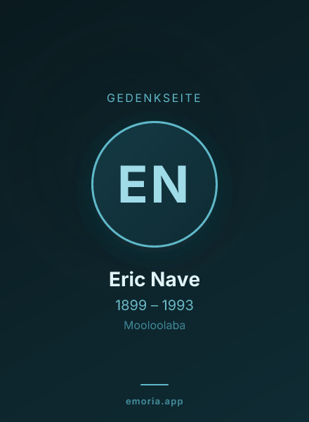 Gedenkportrait von Eric Nave
