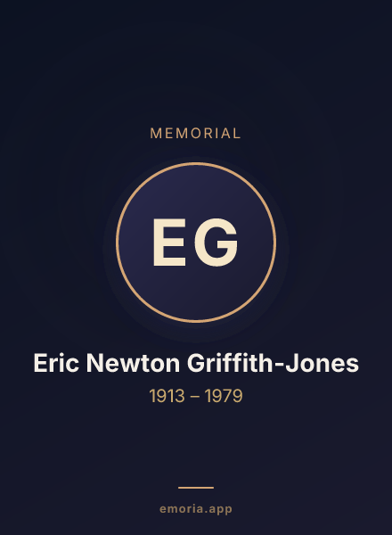Memorial portrait of Eric Newton Griffith-Jones