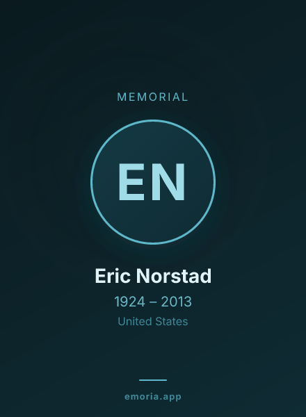 Memorial portrait of Eric Norstad