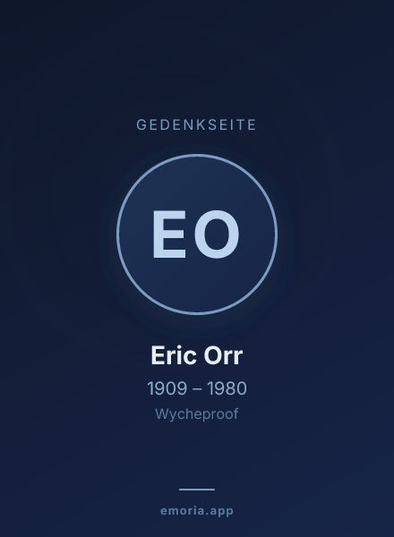 Gedenkportrait von Eric Orr