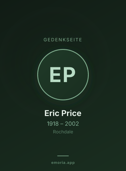 Gedenkportrait von Eric Price