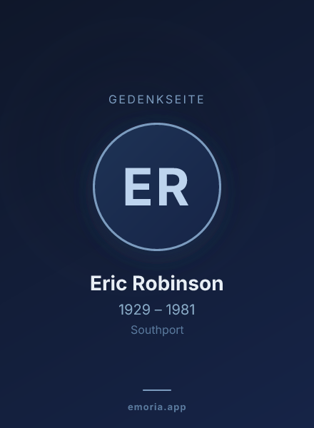 Gedenkportrait von Eric Robinson