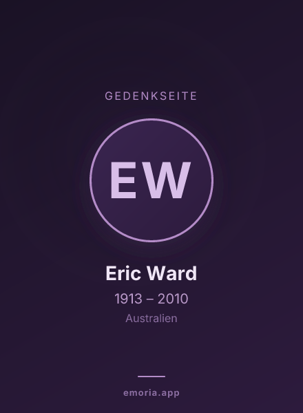 Gedenkportrait von Eric Ward
